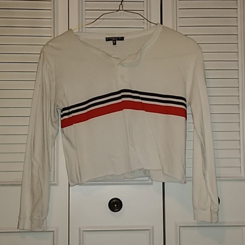 long sleeve white tee